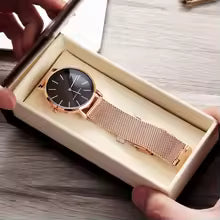 HANNAH MARTIN Women Watch Nordic Minimalist Japan Quartz Movement 3Bar Waterproof Women 36mm Full Rose Gold Dropshipping Watches