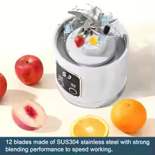 Portable Fruit Juicer 450ml Capacity 3 Gears USB Rechargeable Blender Ice Crusher for Shakes and Smoothies Juicer Cup BPA Free