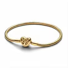 Hot Sale Wavy Heart Bangle Round Clasp Femme Love Bracelet Decoration Snake Chain Bracelet Trinkets For Women Jewelry Gift