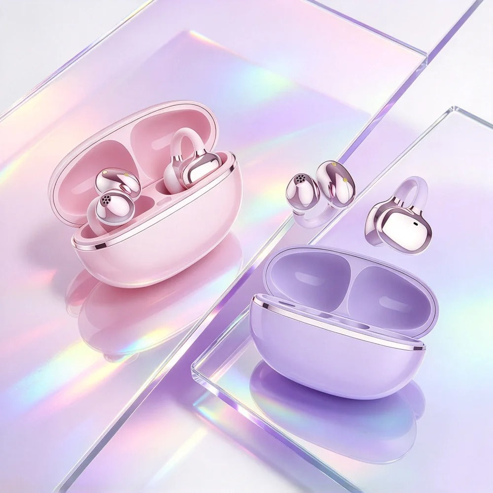 TWS Bluetooth Wireless Earphones Fone Bluetooth Earbuds Deliver Rich Stereo Details Soft Ear Pads Simple Operation for Podcasts