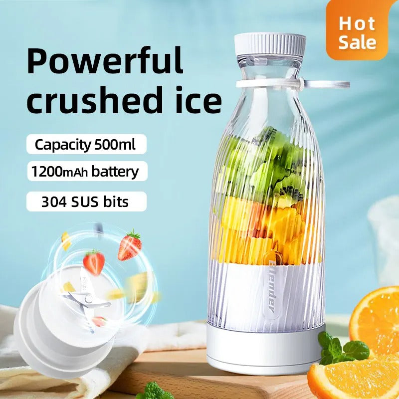 Portable Electric Juicer Cup for Students & Travel, Rechargeable Mini Blender for Smoothies, Fresh Fruit Juice Maker, Small Pers