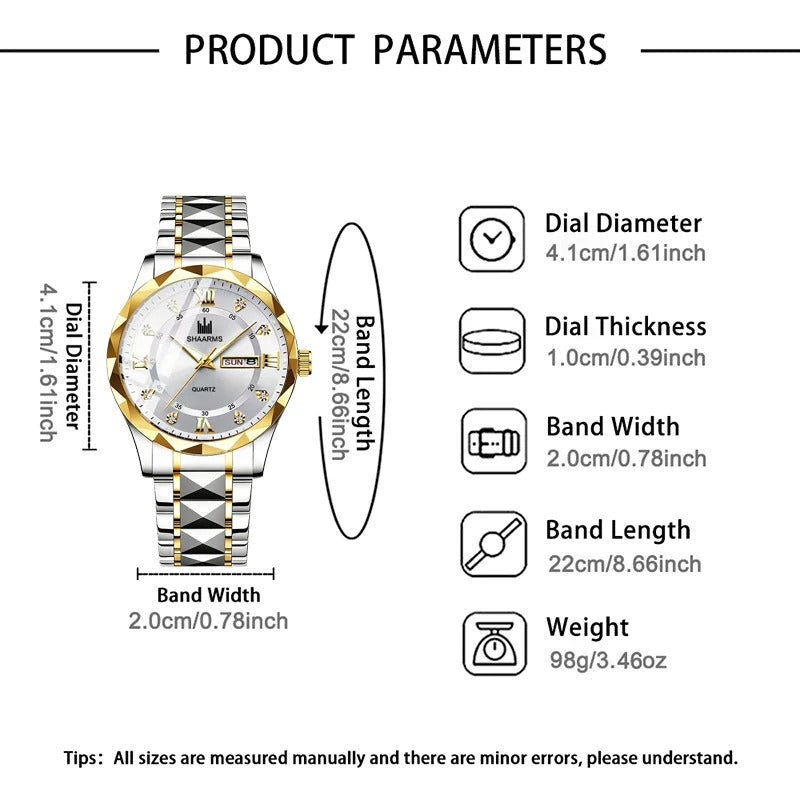 1-piece men's quartz watch with a business sports style, Valentine's Day, and New Year gifts