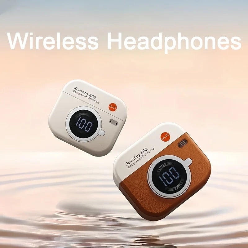Wireless Bluetooth Headphones With LED Digital Display 24 Hours Endurance HiFi Music Gaming Earphones Waterproof Sports Earbuds