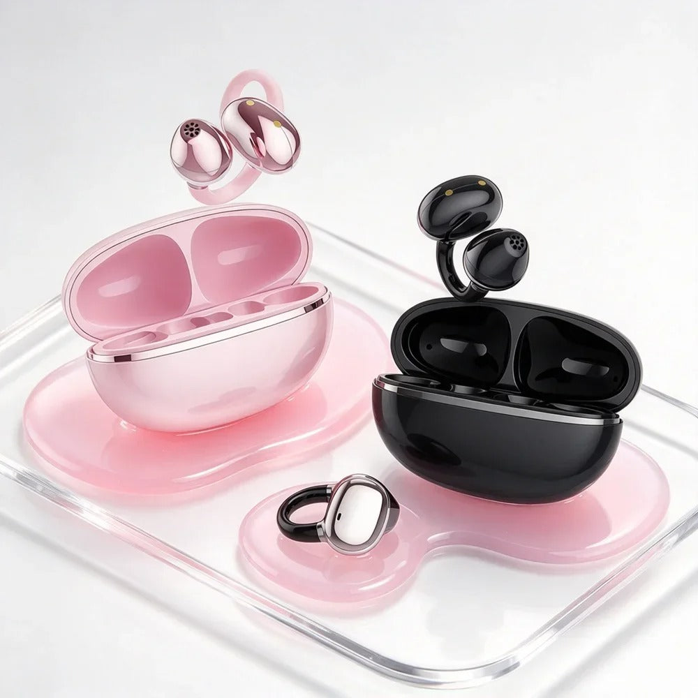 TWS Bluetooth Wireless Earphones Fone Bluetooth Earbuds Deliver Rich Stereo Details Soft Ear Pads Simple Operation for Podcasts
