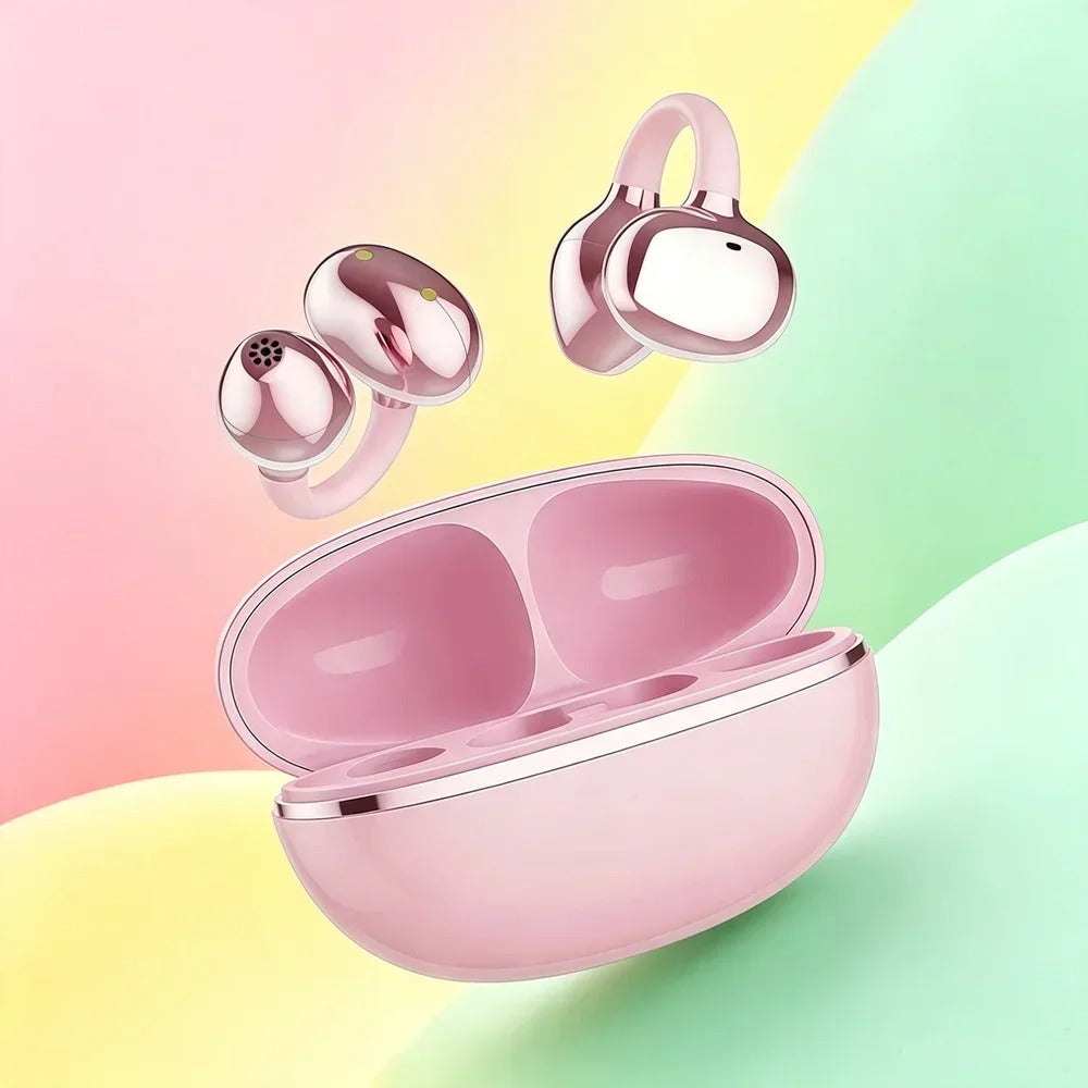 TWS Bluetooth Wireless Earphones Fone Bluetooth Earbuds Deliver Rich Stereo Details Soft Ear Pads Simple Operation for Podcasts