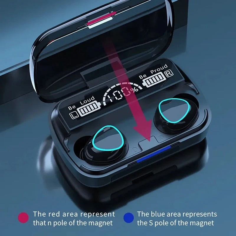 M10 TWS Bluetooth Headphones Wireless Earphones With Charging Box Microphone 9D Stereo Sports Waterproof Earbuds Headset