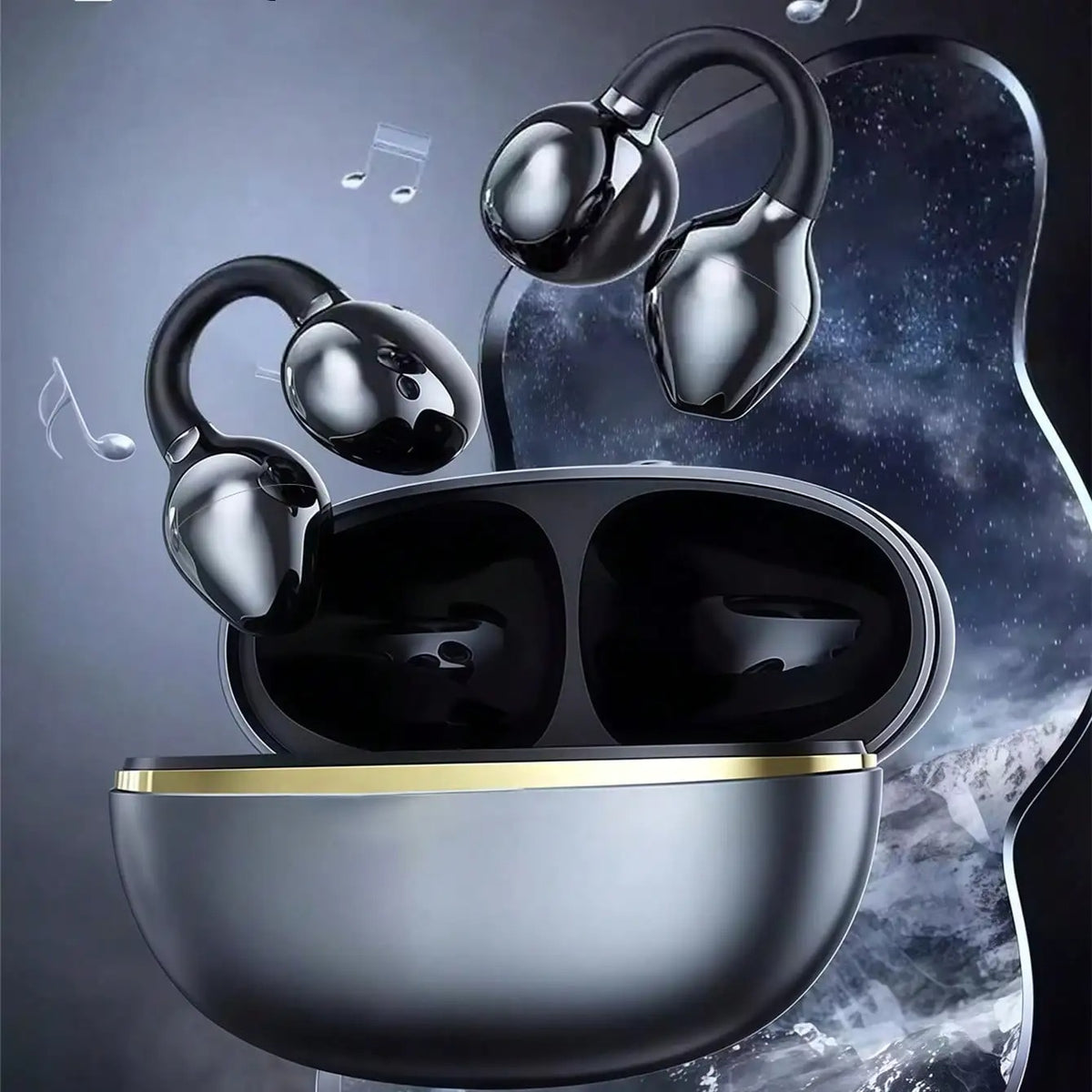TWS Bluetooth Wireless Earphones Fone Bluetooth Earbuds Deliver Rich Stereo Details Soft Ear Pads Simple Operation for Podcasts