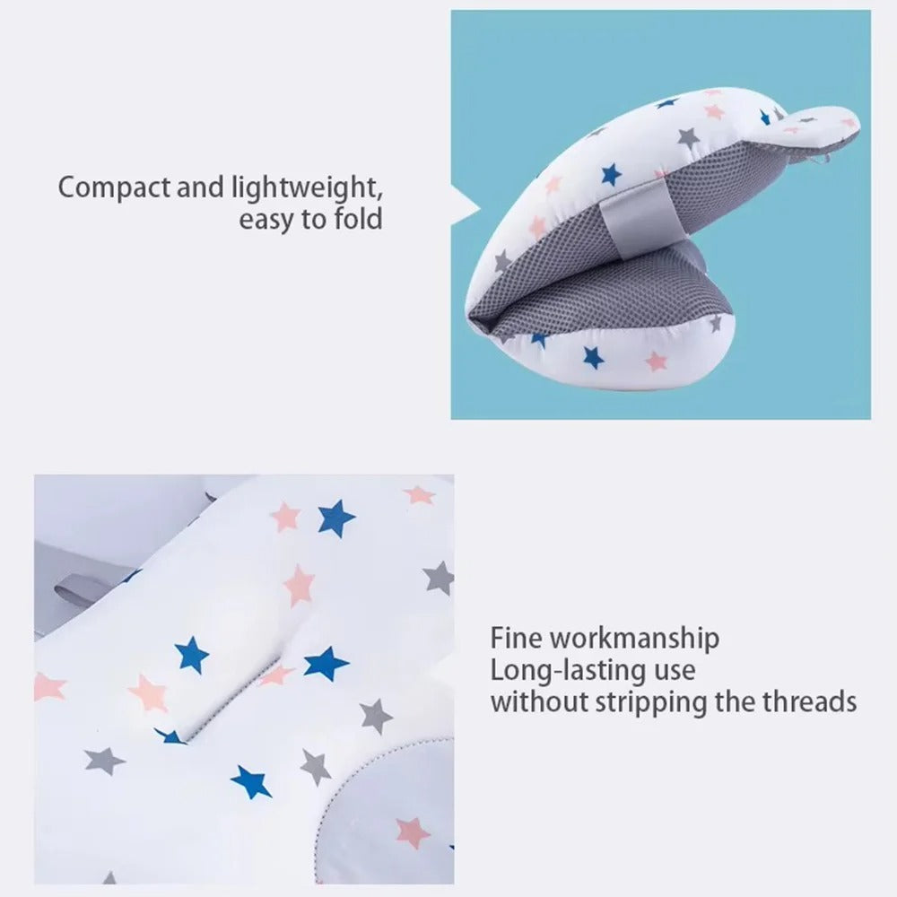 PANGDUBE Baby Bathtub Pad Ajustable Bath Support Seat Newborn Bathing Cushion 0~1 Year Old Baby Bathtub Floating Seat for Shower