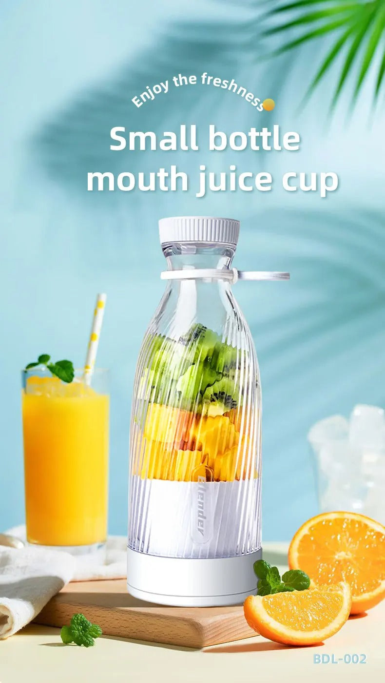 Portable Electric Juicer Cup for Students & Travel, Rechargeable Mini Blender for Smoothies, Fresh Fruit Juice Maker, Small Pers
