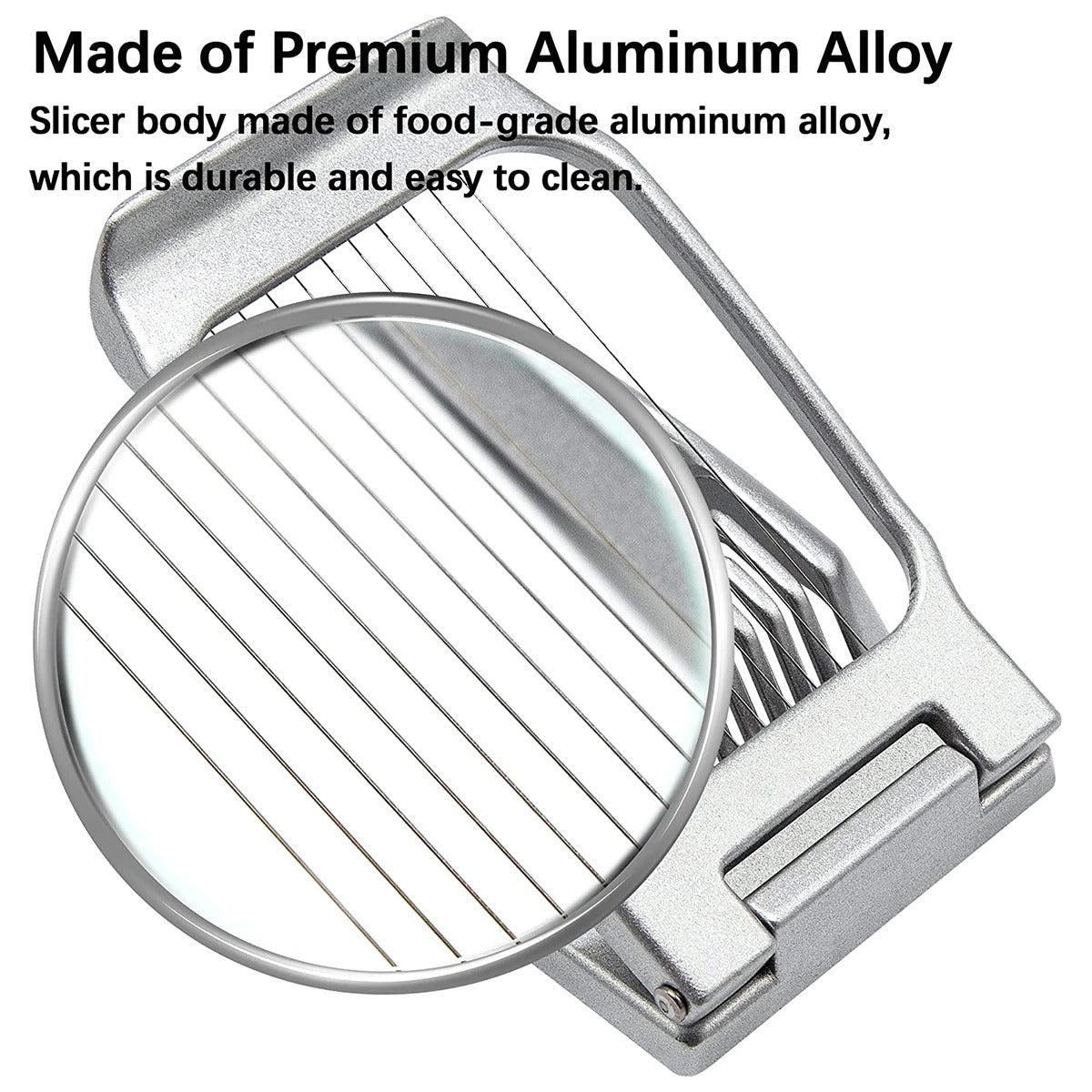 Multifunctional Egg Cutter Aluminium Alloy Egg Slicer Sectioner Cutter Mold Flower-Shape Luncheon Meat Cutter Kitchen Gadgets