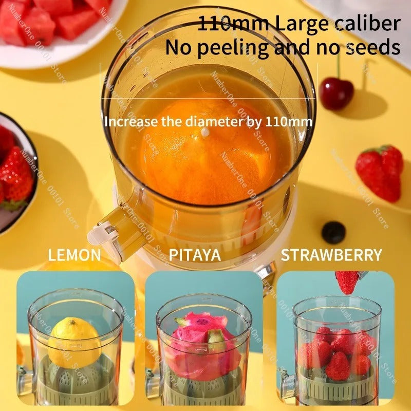 Portable Electric Juicer Mini Juice Extractor Orange Juice Machine Automatic Pulp Separation Fruit Blender Compact Travel Juice